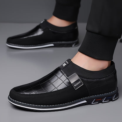 Men's Casual Slip-On Business Loafers with Anti-Slip Sole