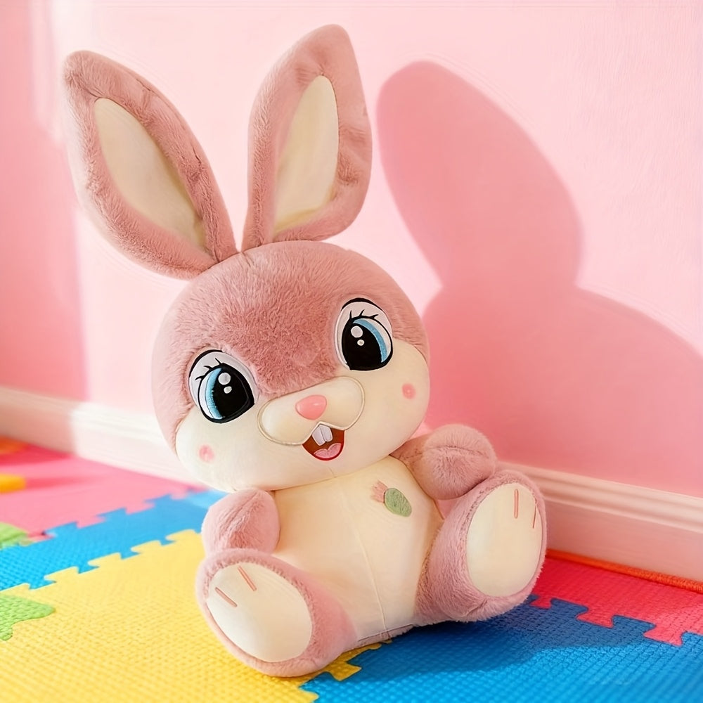 Charming And Delightful Plush Rabbit Toys for Cross-Border Gifting, Featuring Large-Eyed Adorable Rabbit Dolls, Cartoonish Long-Eared Bunnies, Perfect As Birthday And Holiday Presents for Girls