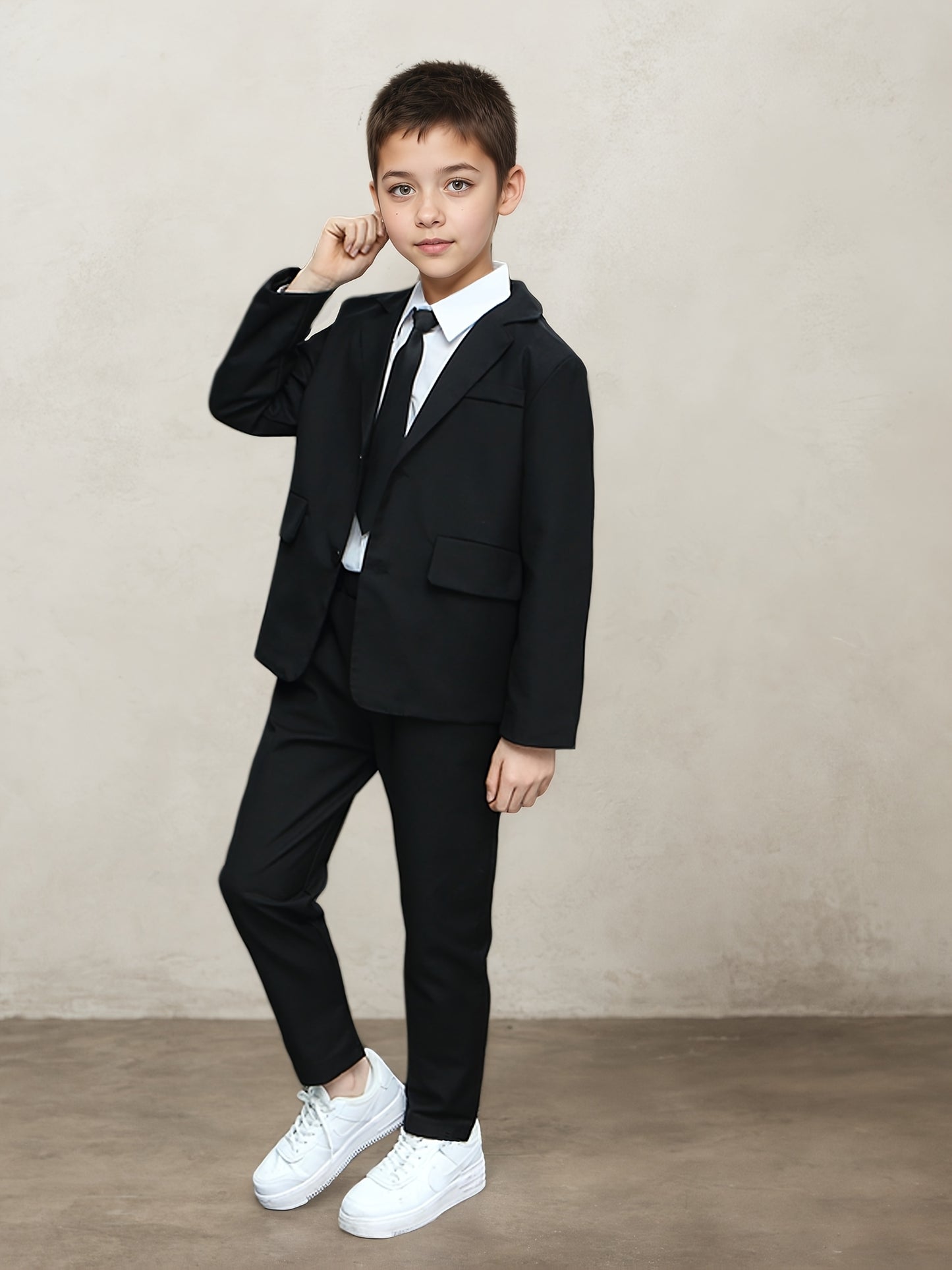 Boys' Casual Suit Set Spring Autumn Blazer with Pants