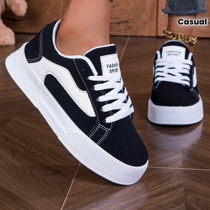 Women's Casual Athletic Sneakers with Geometric Design