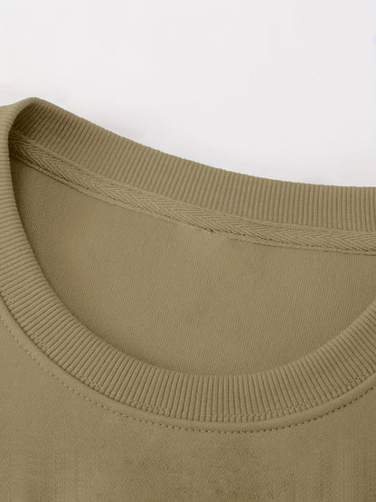 Men'S Happy New Year Sweatshirt - Light Grey with Orange Lettering - Regular Fit Crewneck Pullover for New Year'S Eve, NYE Parties & Casual Attire - Non-Permanent Celebration Sweater for Everyday & Special Occasions, New Year