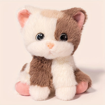 Adorable Plush Toy of a Calico Cat, Soft And Fluffy, Perfect for Gifts During The Holidays Or As Home Decoration.