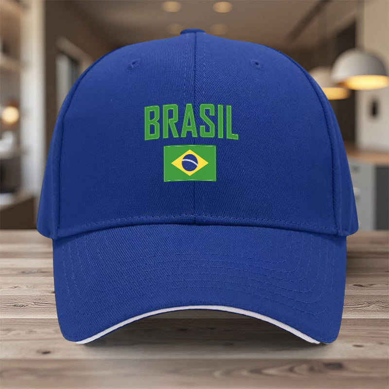 Lightweight Adjustable Brazil Flag Baseball Cap for Men & Women