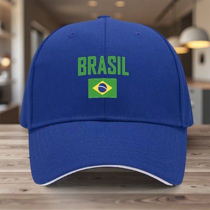 Lightweight Adjustable Brazil Flag Baseball Cap for Men & Women