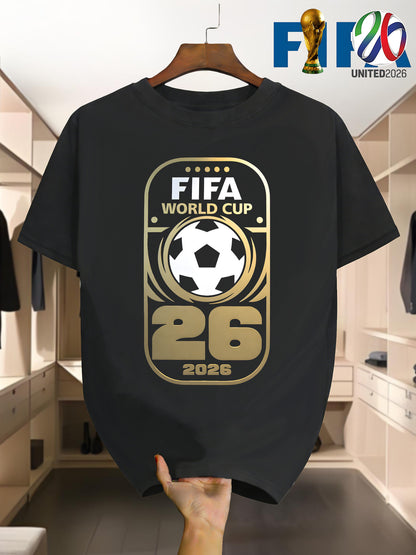 FIFA 2026 World Cup Men's Casual Crew Neck T-Shirt
