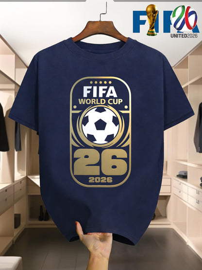 FIFA 2026 World Cup Men's Casual Crew Neck T-Shirt