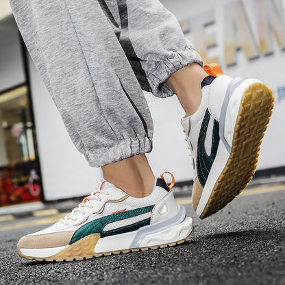 Men's Casual Sports Sneakers with Lightweight PU Sole