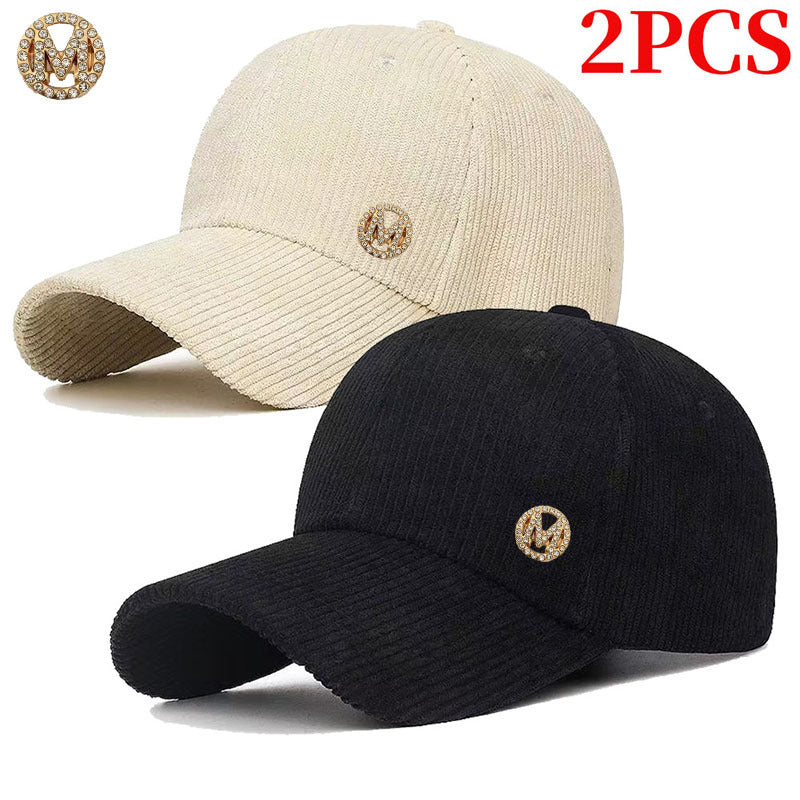 Unisex Adjustable Corduroy Baseball Cap - Lightweight, Retro Style