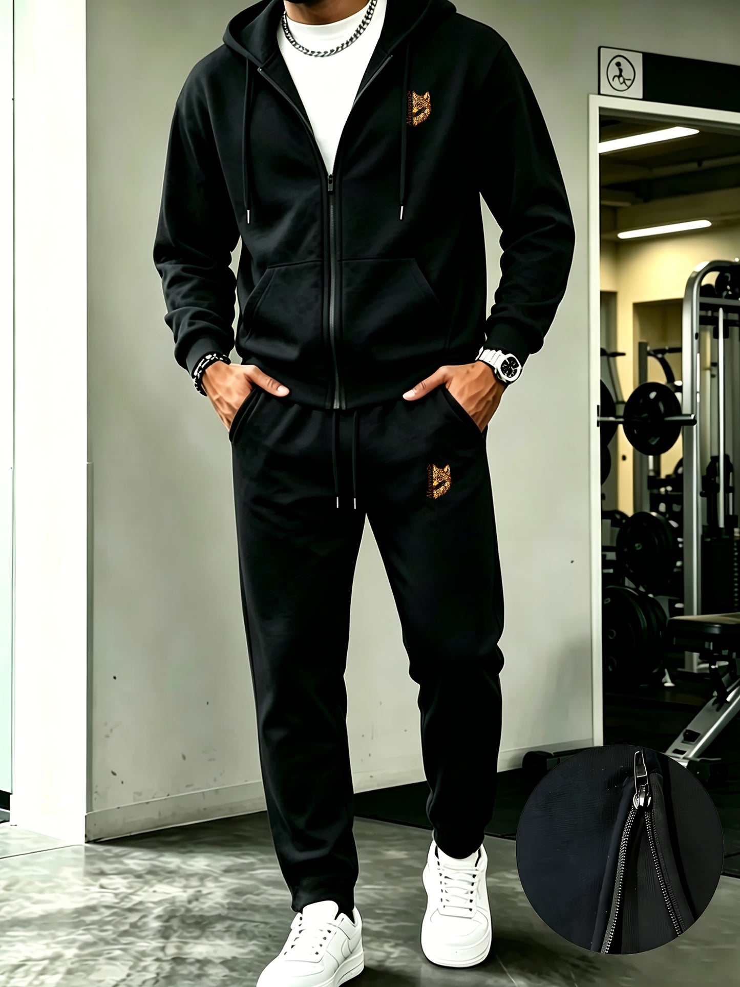 Men's Fall/Winter Warm Loose-Fit Hoodie and Pants Set