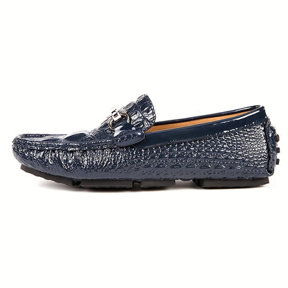 Versatile Low-Top Business Slip-On Shoes with Rubber Sole