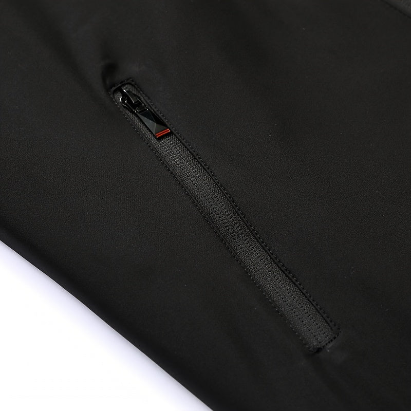 Men's Solid Burgundy (or other colors available) Slim-Fit Full-Length Zip-Up Jacket - Lightweight Business Casual Coat with Full-Length Zipper Closure, White Collar & Full-Length Zip Jacket for Office, Semi-Formal & Semi-Prof