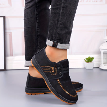 Men'S Comfortable Non-Slip Casual Shoes - Soft-Soled Slip-On Shoes Suitable for Business And Everyday Wear, Indoor Footwear - ayq