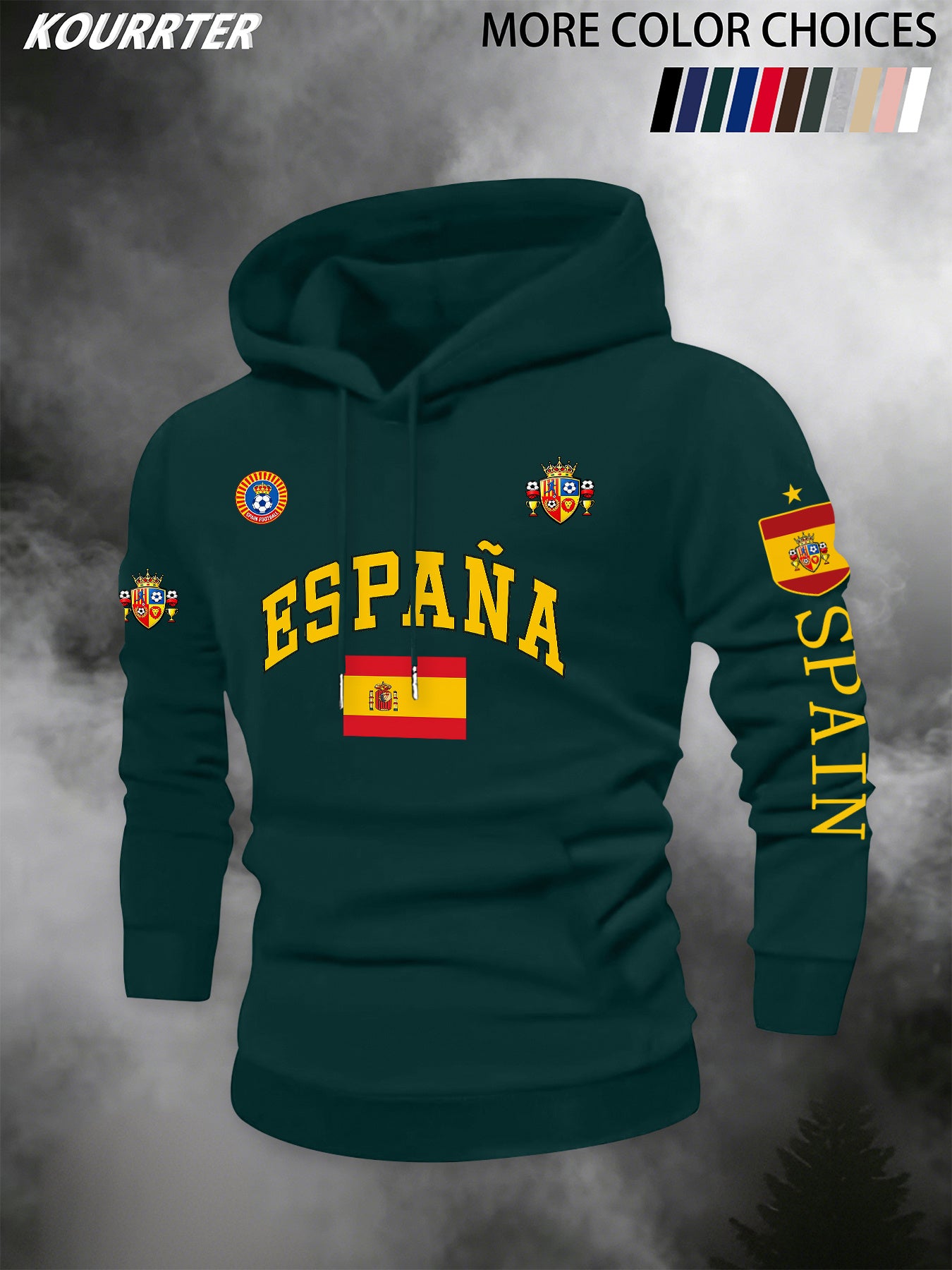 Men's Spain National Team Hooded Sweatshirt Casual Sportswear