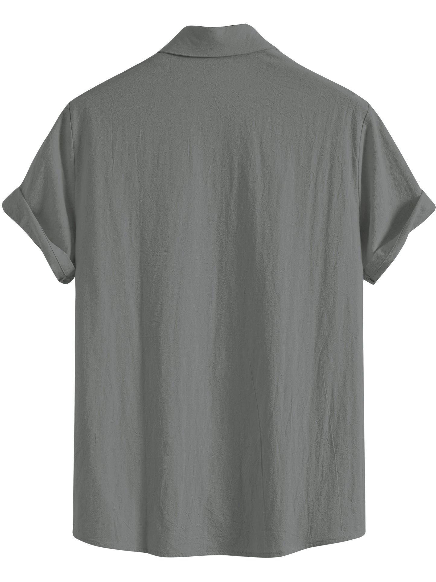 Men's Summer Cotton Shirt and Shorts Set - Casual Outdoor Wear
