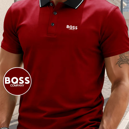 S8 Men'S Quick-Dry Polo Shirt | 4518 Stylish BQSS Design, Airy And Comfortable for Workouts, Casual Wear, And Trendy Lightweight And Sturdy Top with Short Sleeves And Button Features - ayq