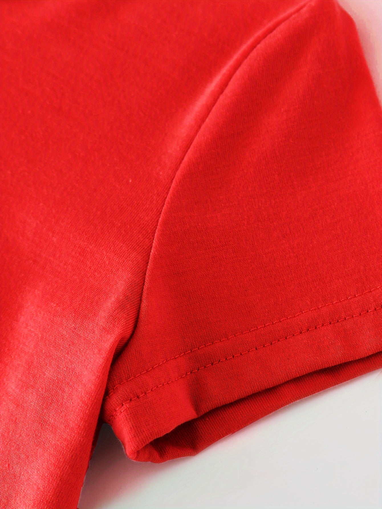 CHICFULL Girls' Personalized Name/Text Christmas Rudolph & Polka Bow T-Shirt - Red Smiling Reindeer Print with Golden Lettering, Soft Round Neck Casual Knit Top for Spring/Summer & Christmas, Machine Washable - Girls' Birthda