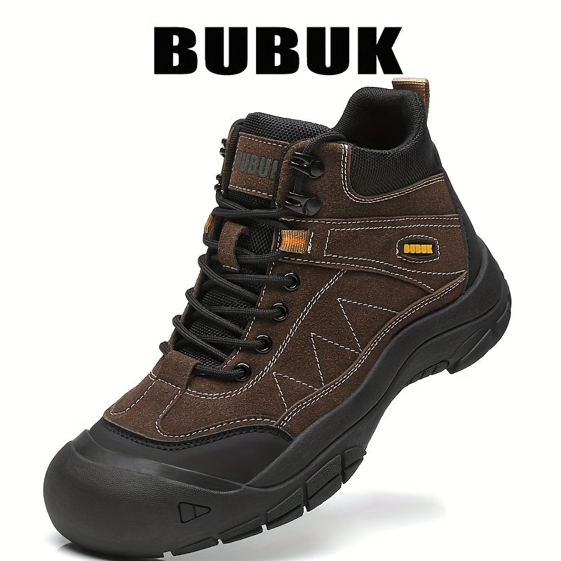 Men's Versatile Mid-Top Lace-Up Casual Outdoor Boots
