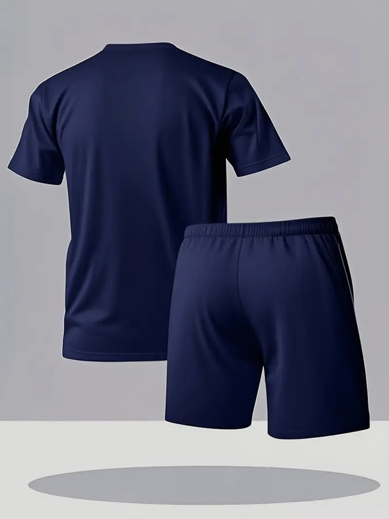 Men's Quick-Dry Swim Set - Breathable Short Sleeve Tee & Boxer Shorts
