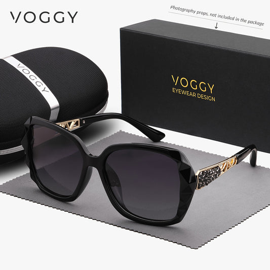 VOGGY Oversized Polarized UV400 Sunglasses for Men and Women