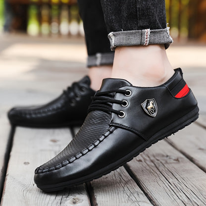 KOONEXY Men'S White Casual Sneakers with Black And Red Accents - Low-Top Lace-Up Design, Breathable Fabric Lining And Durable PVC Sole, Suitable for All Seasons for a Comfortable Experience - Versatile Street Style Shoes for - ayq