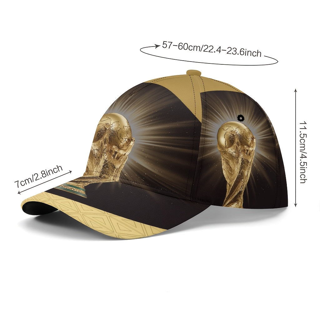 FIFA Official Adjustable Baseball Cap with Full-Print Flags