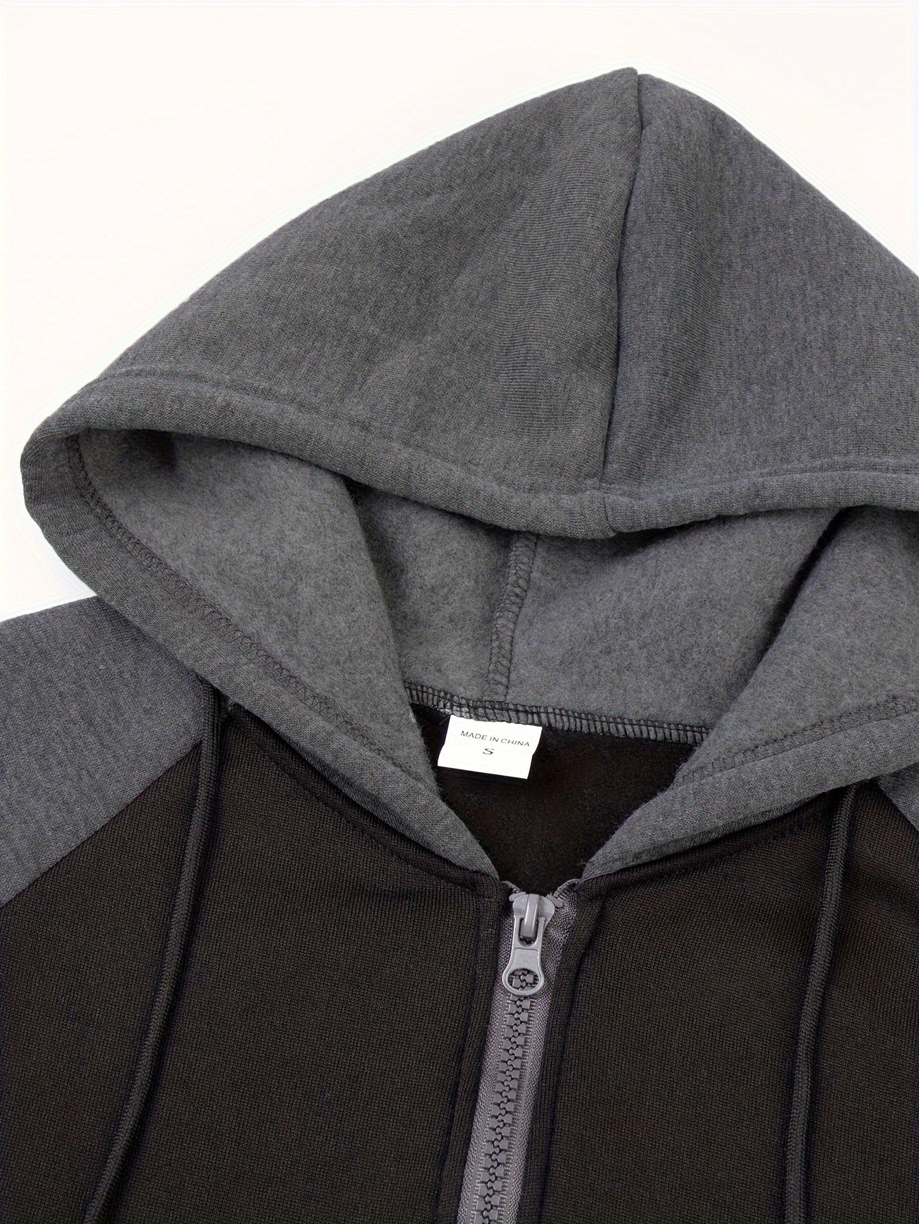 Men's Colorblock Hooded Jacket For Sports Outdoor, Stylish Leisure Outwear