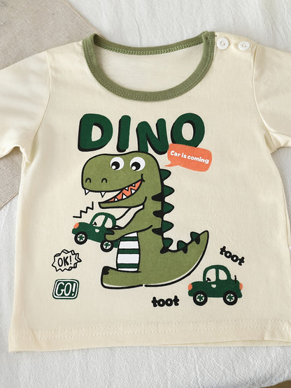 Cotton Summer Kids' Animal Print T-Shirt & Shorts Set
