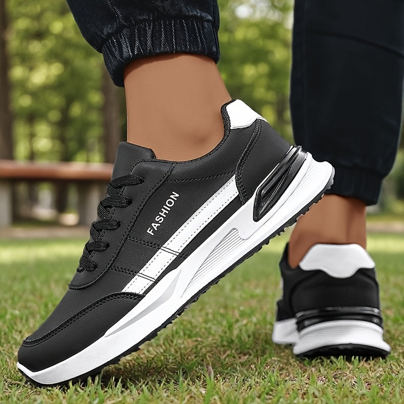 Men's Breathable Walking Shoes, Camping Shoes, Training Shoes, Casual Shoes, Large Size Classic Low-Top Skate Shoes, Daily Commute Lace-Up Student Casual Sneakers for All Seasons - ayq
