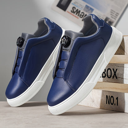 Men's Casual Slip-Resistant Sports Shoes with Buckle Closure