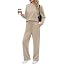 Ekouaer Women's Mock Neck Lounge Set with Wide Leg Pants