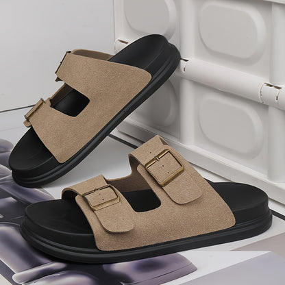 Unisex Casual Slip-On Soft PU Sole Open-Toe Slippers
