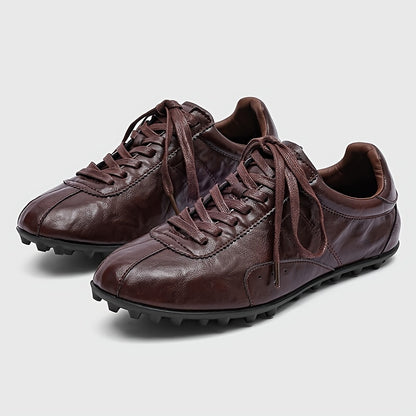 Men's Minimalist Pleated Casual Lace-Up Training Shoes