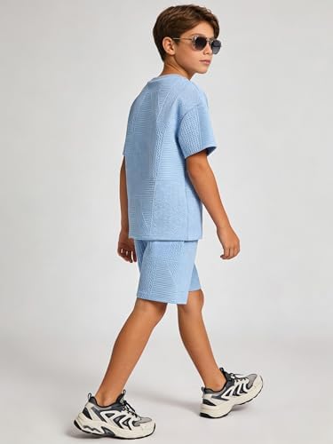Boys Summer Short Sleeve Top & Shorts Set Ages 6-12
