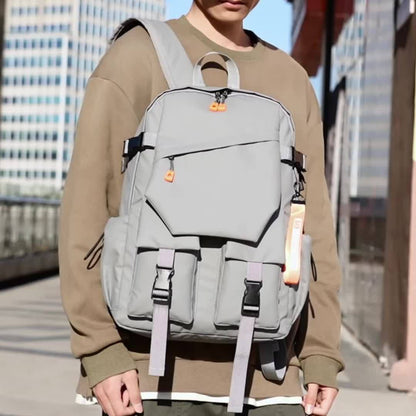 Stylish Minimalist Style Large Capacity Unisex Shoulder Bag, High-Quality Durable Scratch-Resistant Material Casual Shoulder Bag with Multiple Pockets and Compartments Design, Suitable for Daily Commuting and Travel