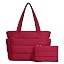 Lightweight Quilted Puffer Tote Bag for Women, Travel & Work