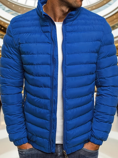 Men's Casual Zipper Hoodie Jacket with Detachable Hood
