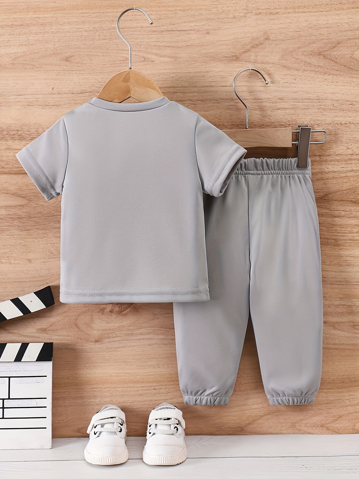 Summer Boys' Casual T-Shirt & Pants Set 0-3 Years Polyester - ayq