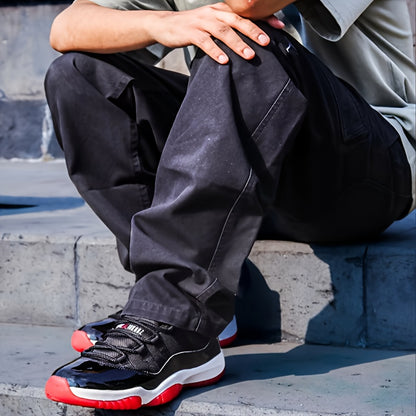 Nike Air Jordan 11 Low Bred Men's Retro Basketball Sneakers