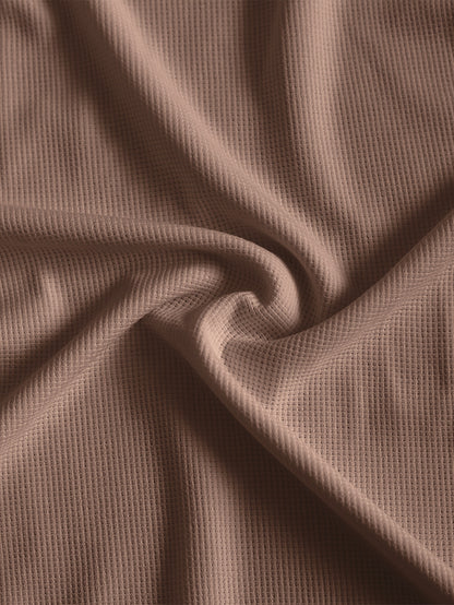 Men'S Long-Sleeve T-Shirt in a Heavy Waffle Knit for Autumn, Perfect for Casual Wear