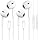 2 Pack USB-C Wired Earbuds with Mic & Volume Control