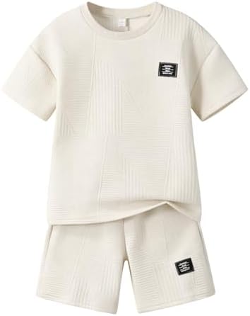 Boys Summer Short Sleeve Top & Shorts Set Ages 6-12