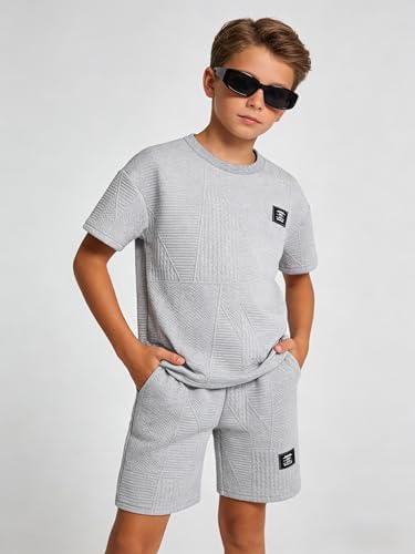 Boys Summer Short Sleeve Top & Shorts Set Casual Outfit