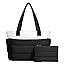 Lightweight Quilted Puffer Tote Bag for Women, Travel & Work