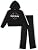 Girls Fleece Hooded Jogger Set – Zip Hoodie & Sweatpants
