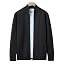 Men's Full Zip Mock Neck Cardigan Sweater with Pattern