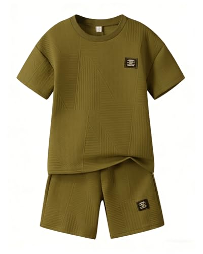 Boys Summer Short Sleeve Top & Shorts Set Ages 6-12