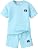 Boys Summer Short Sleeve Top & Shorts Set Ages 6-12