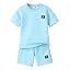Boys Summer Short Sleeve Top & Shorts Set Ages 6-12