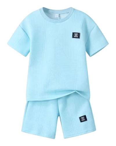 Boys Summer Short Sleeve Top & Shorts Set Casual Outfit
