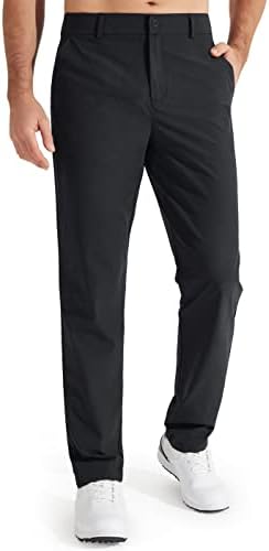 Men's Stretch Golf Pants Lightweight Casual Work Trousers